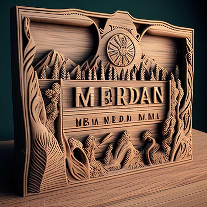 3D model Meridian Idaho (STL)